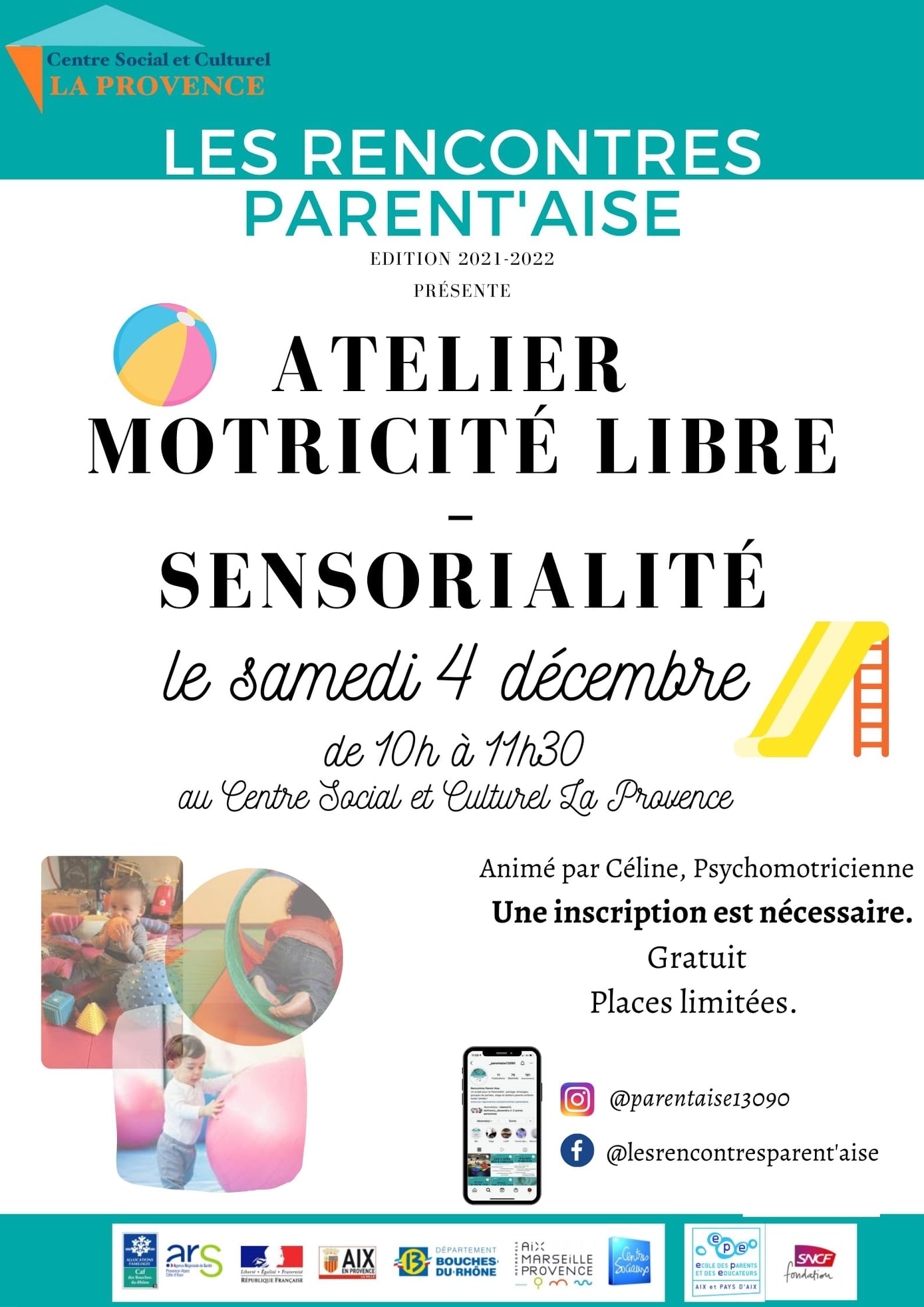 Atelier : motricité libre et sensorialité